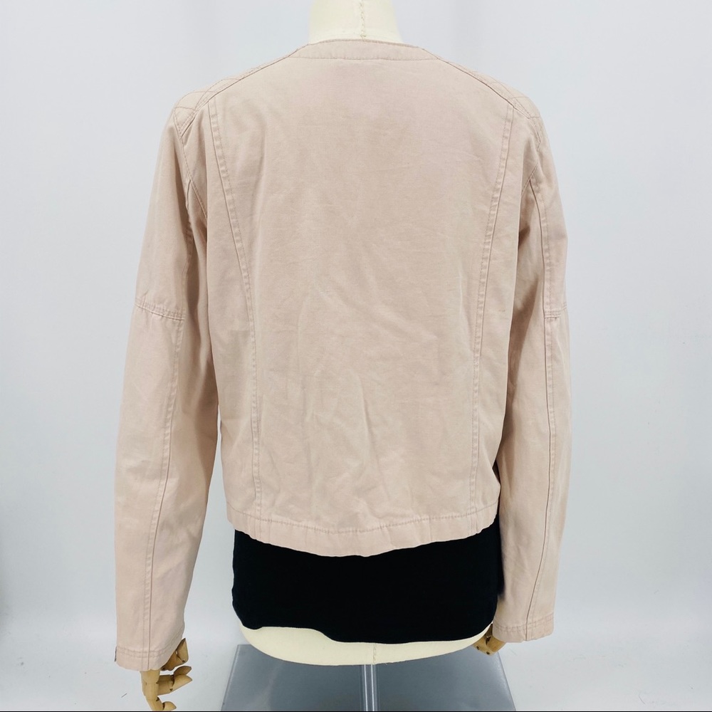 NWT Gap Pink Denim Zip Jean Jacket - Picture 4 of 6